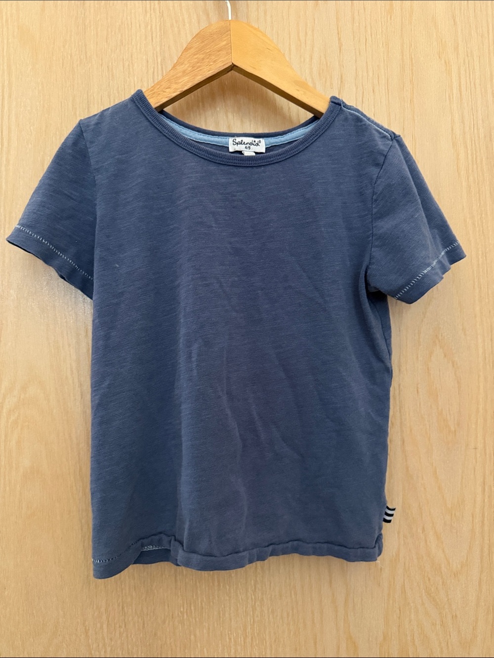 Splendid Kids Short Sleeve Tee in Slate Blue